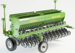 Korn mechanische Samaschine Nika 4 Anhanger veles Agro