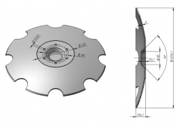 Notched disk Lemken Rubin Veles Agro