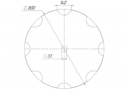 Notched disk Corvet