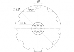 Notched disk AGRISEM