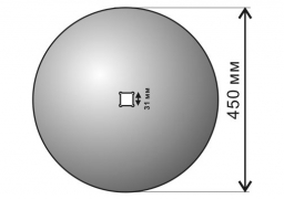 Диск бороны лущильника ЛДГ 450 мм борированный Велес Агро